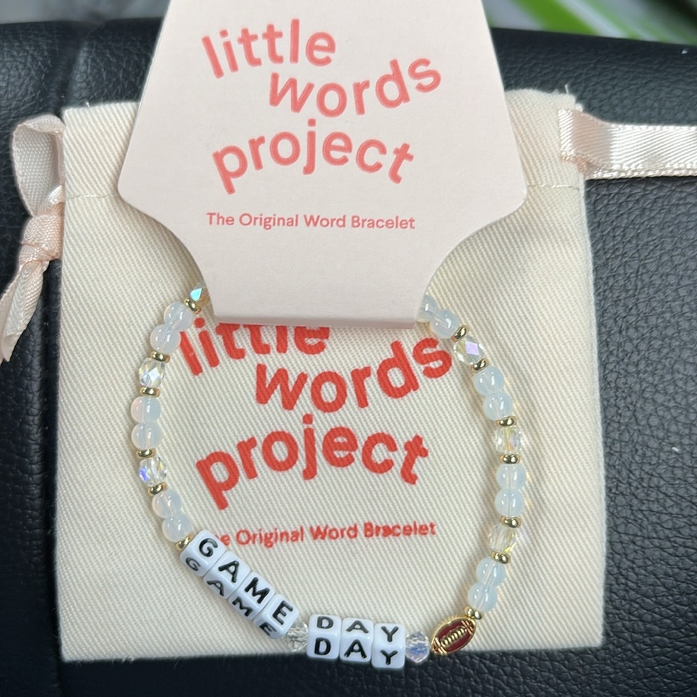 Little Words Project Game Day football bracelet new